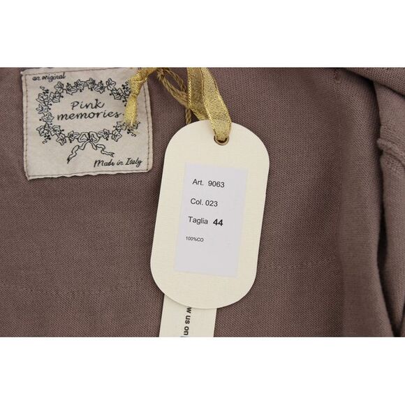 PINK MEMORIES Purple Lace Cotton Cardigan Women's Sweater - Picture 6 of 6